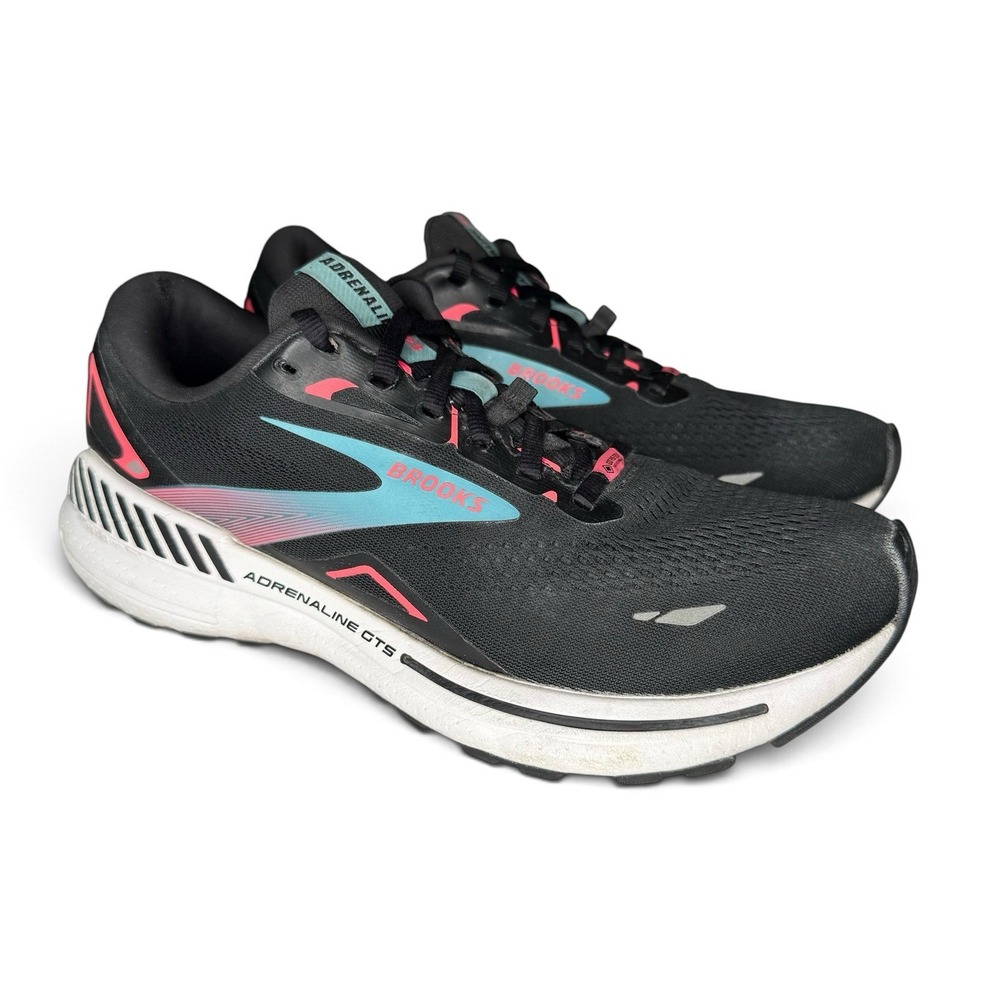 Brooks Adrenaline GTS 23 GTX Women's Size 11 Black Pink Running Shoes Gore-Tex